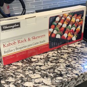 Charmglow Deluxe Non-Stick Kabob Rack & Sk…